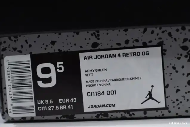 Retro Laser 4 Black Jordan Air CI1184-001 0617